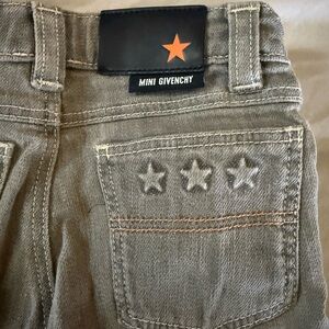 Mini Givenchy Gray Jeans with Star Details